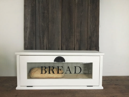 Baker's Bread Box , Removable Bread Rack, Farmhouse Style