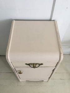 Night Table with Drawer , Vintage Style End Table