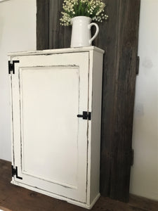 Wall Mounted Farmhouse Style Washroom Cabinet