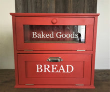 Load image into Gallery viewer, Double Decker Wood Bread Box