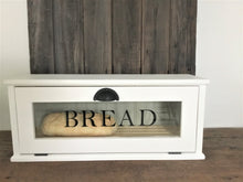 Charger l&#39;image dans la galerie, Boîte à pain du boulanger, support à pain amovible, style ferme