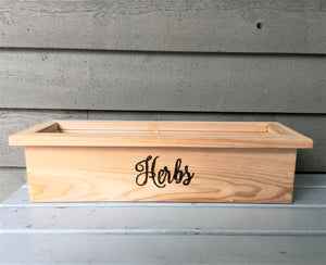 Cedar Wood Planter Box for Herbs