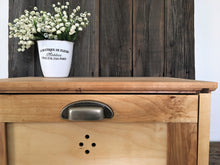 Load image into Gallery viewer, Farmhouse Style Cherry Wood Bread Box