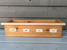 Load image into Gallery viewer, Cedar Wood Window Box with Name Tags