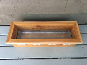 Cedar Wood Window Box with Name Tags