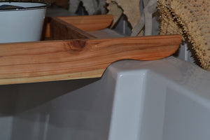 Rustic Wood Bath Tray Recycled Wood 12" Wide