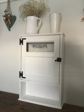 Load image into Gallery viewer, Farmhouse  Style Wall Mounted Washroom Cabinet 20 x 30 Glass Panel Door Open Shelf