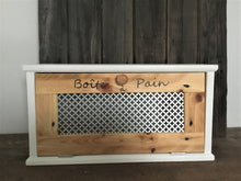 Load image into Gallery viewer, Rustic Bread Box  Recycled Wood , 20 x 7  x 10