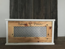 Load image into Gallery viewer, Rustic Bread Box  Recycled Wood , 20 x 7  x 10