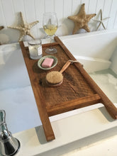 Load image into Gallery viewer, Reclaimed Barn Wood Bath Tray