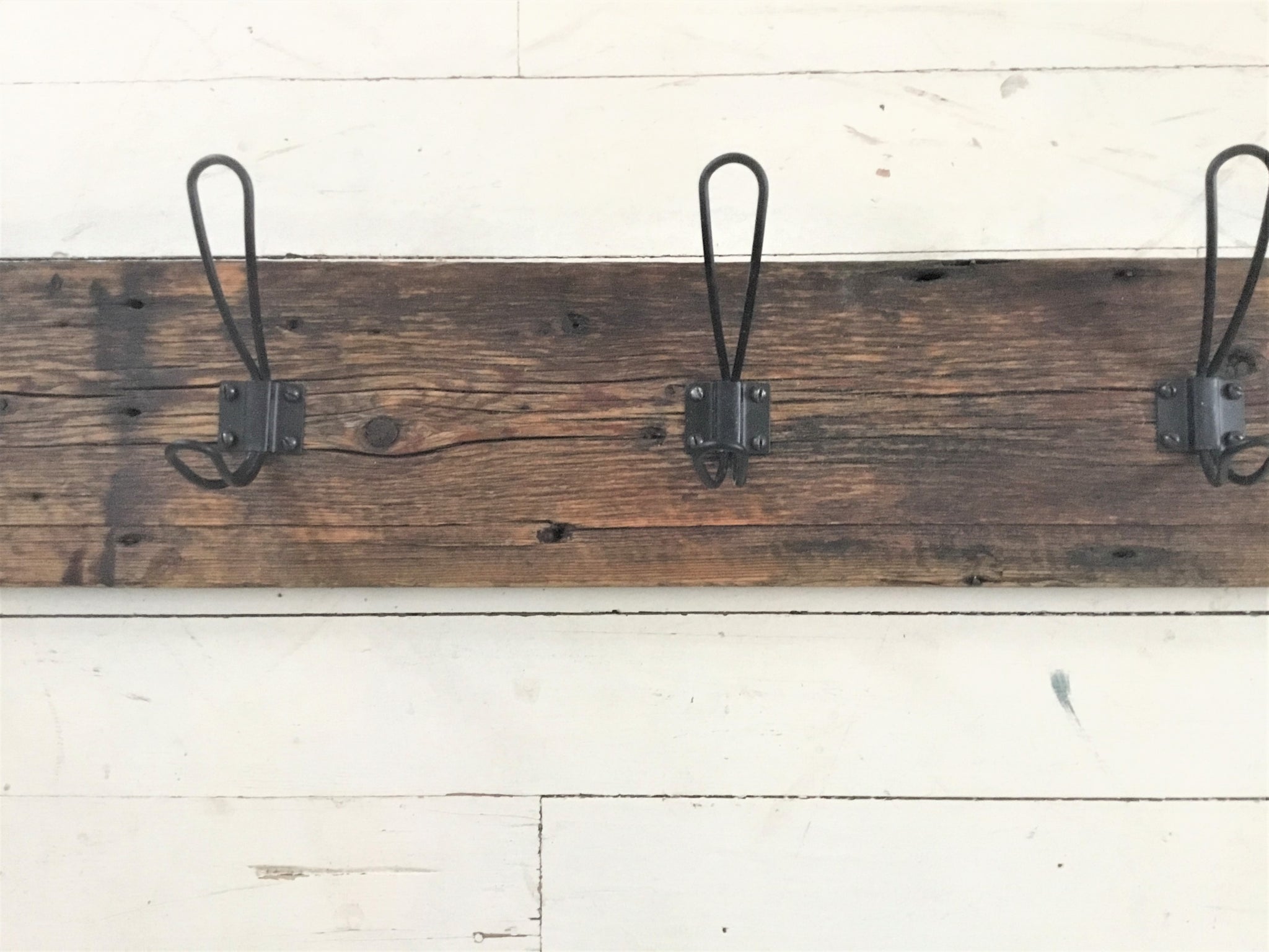 Wall Mounted Farmhouse Style Coat Hanger, Reclaimed Barn Wood – Sharon M  for the Home