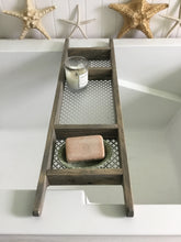 Load image into Gallery viewer, Barn Wood Gray Bath Tray  with 3 Compartments