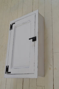 Built In Washroom Cabinet , Farmhouse Style Medicine cabinet , Full Door Panel