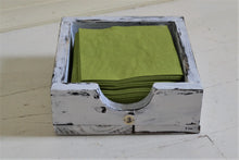 Load image into Gallery viewer, Wood Napkin Holder , Cocktail Napkin Size , Farmhouse Style