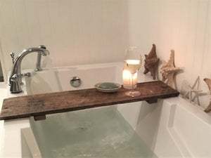 Reclaimed Barn Wood Bathtub Tray