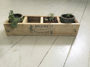 Wood Plant Display Box , Reclaimed Wood