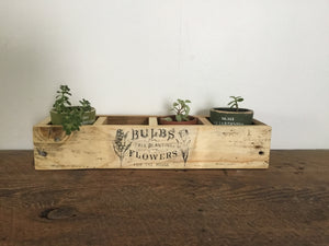 Wood Plant Display Box , Reclaimed Wood