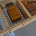 Load image into Gallery viewer, Bath Tray 3 Compartments  Natural Recycled Wood
